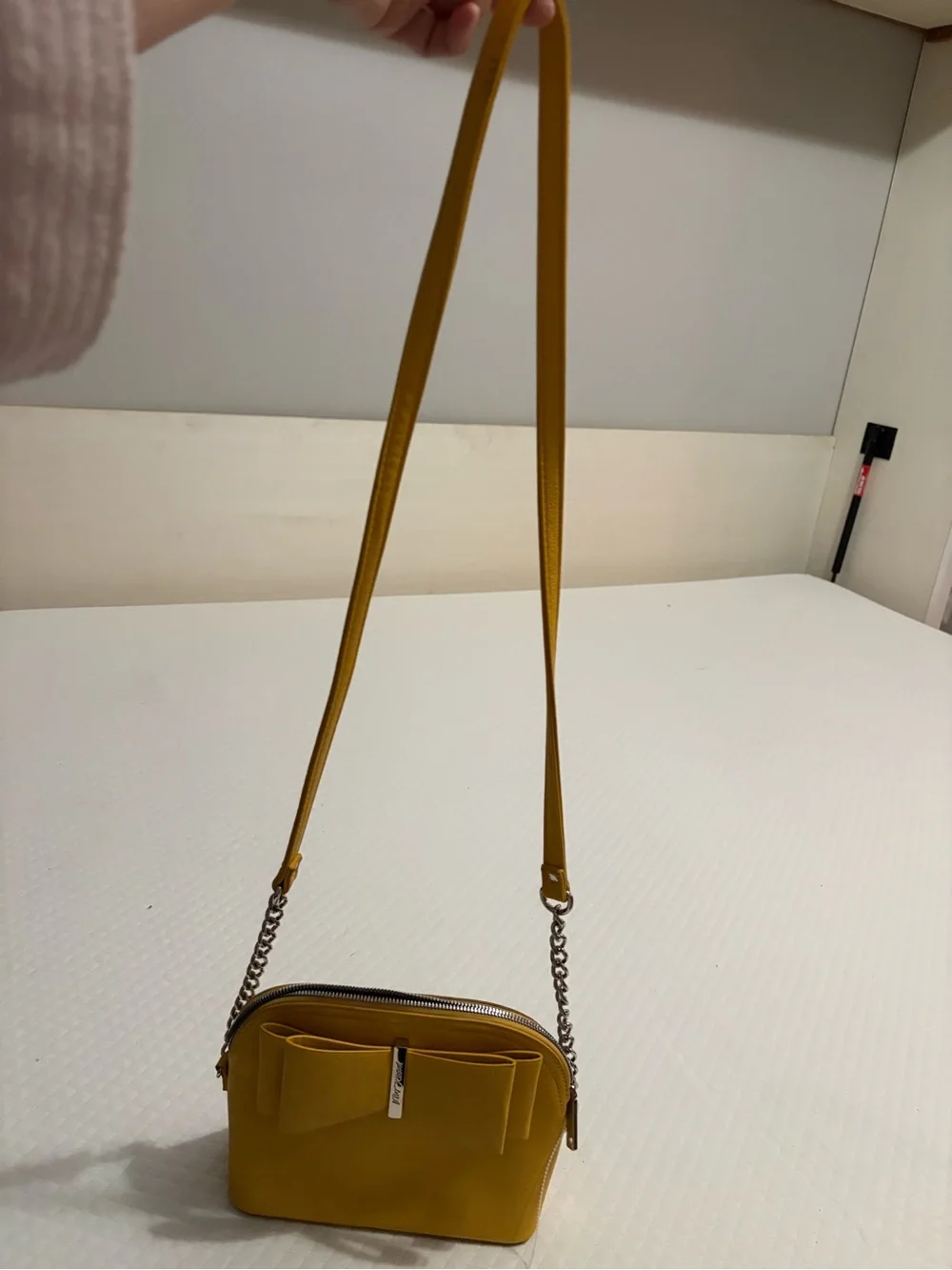 Betsey Johnson Yellow Bow Crossbody Bag - Picture 9 of 13